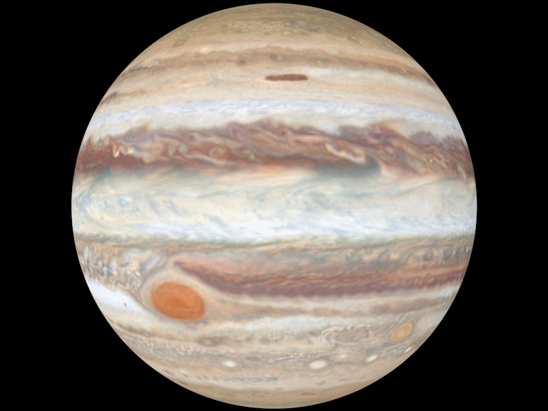 Rotating image of Jupiter.